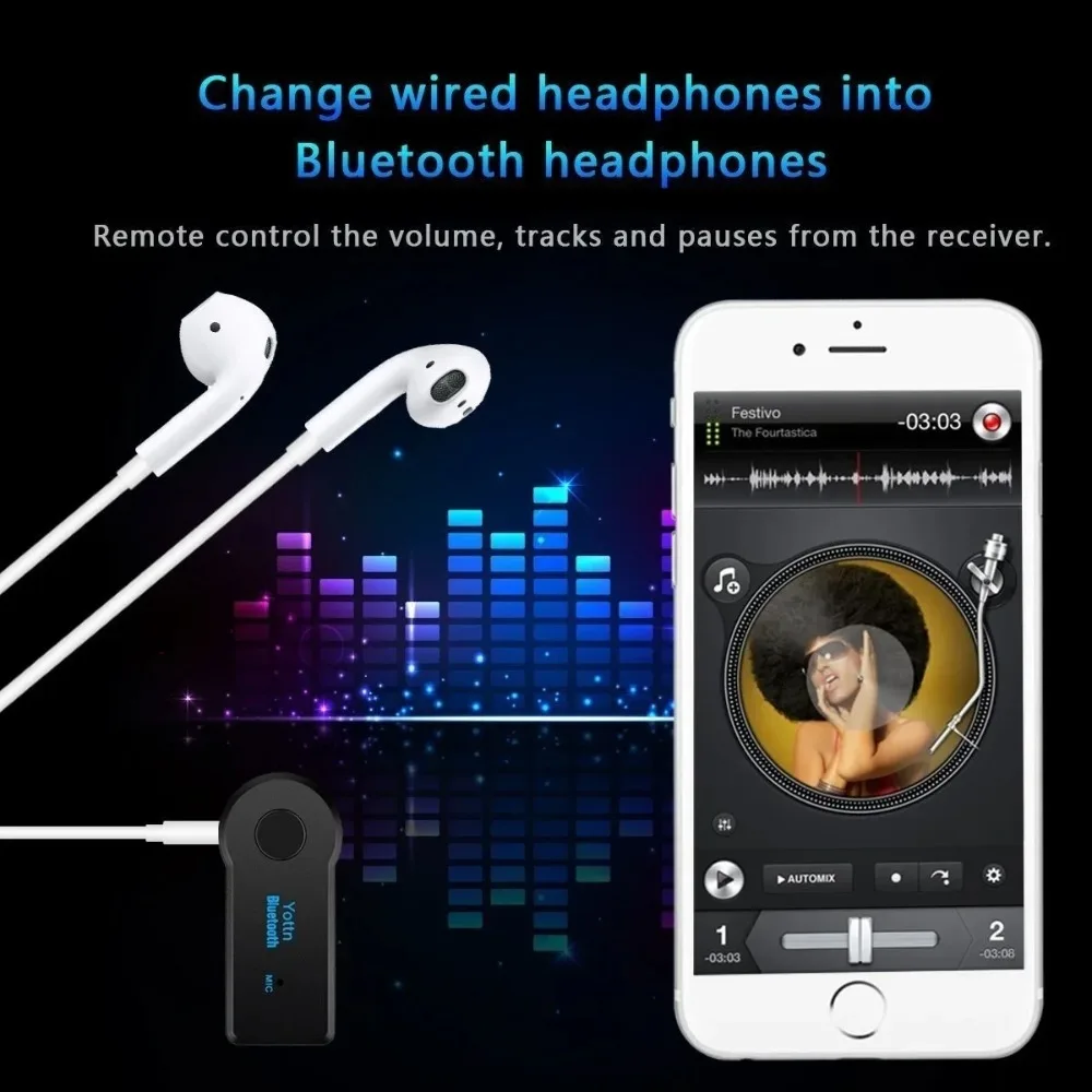 Bluetooth4.2 AUX Audio Stereo  - огляд і ціна Audio Music Car
