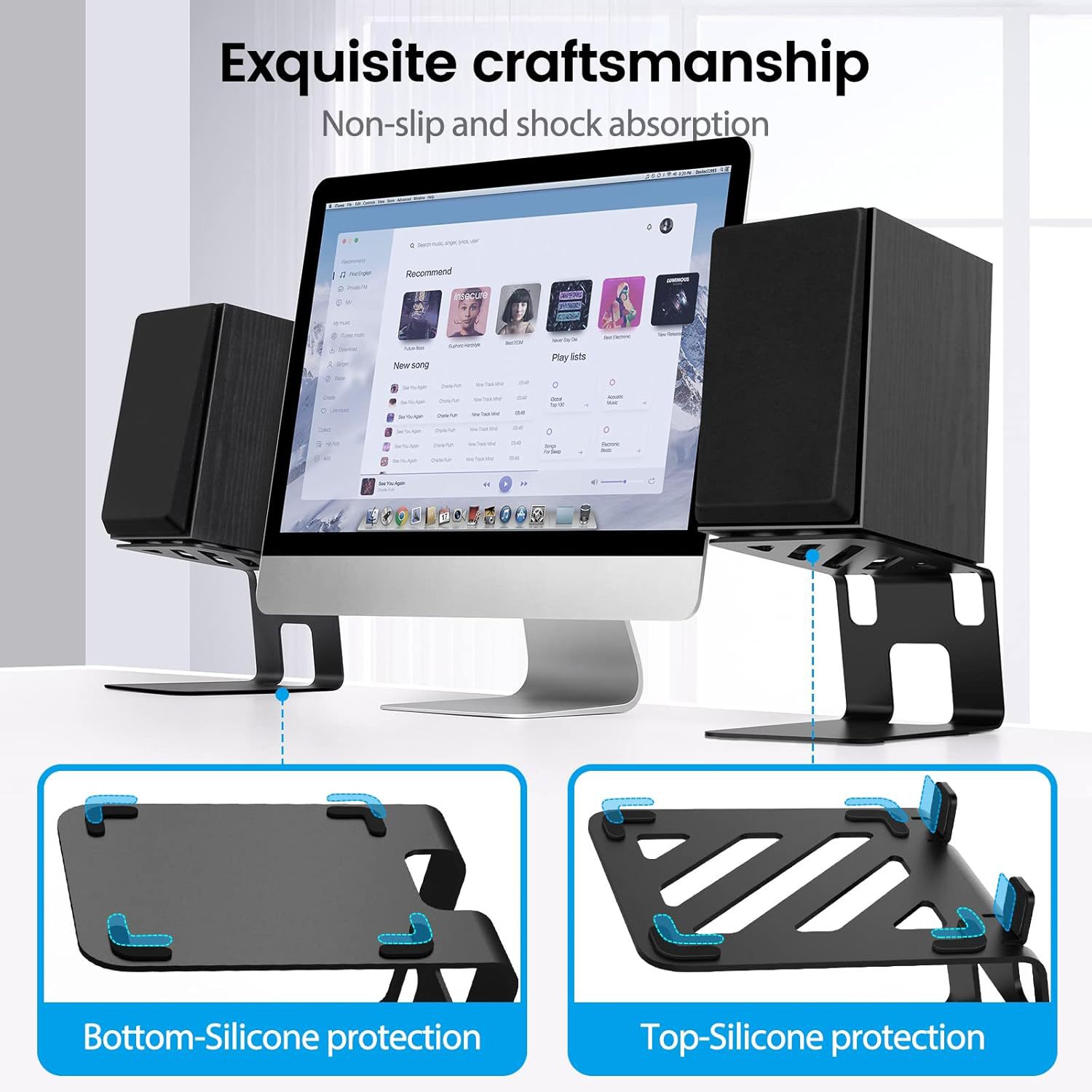 2pcs lot Desktop Speaker Stand - огляд і ціна Studio Monitor Speaker